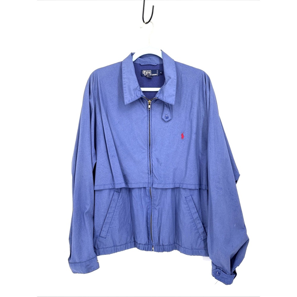 90s Ralph Lauren Harrington Jacket XL Blue Ventilation Boxy Fit Golf